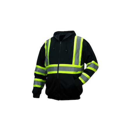 Pyramex Safety-Zipper Sweatshirt - Black -3X Large RSZH3411X3